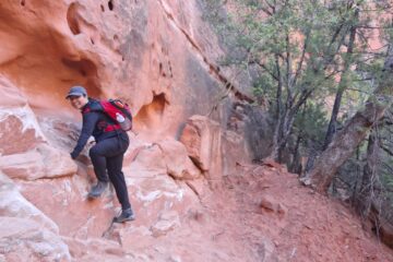 There I was, gasping at the beauty and splendor of Zion National Park! With its towering cliffs, narrow gorges, the Virgin River, and stunning vistas, Zion is truly a jewel of the American Southwest. Hikers of all levels can bask in the beauty of this park via many trail choices.